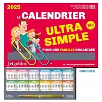 Play Bac - Le calendrier ultra simple pour une famille organisée - Avec un crayon de papier, 2 maxi-trombones, 1 pochette pour conserver coupons et tickets et 1000 stickers colorés.