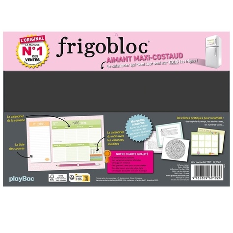 Mini Frigobloc hebdomadaire Une Année Zen. De septembre 2025 à décembre 2026  Edition 2025-2026