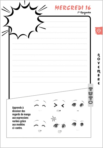 Mon agenda créatif manga  Edition 2022-2023