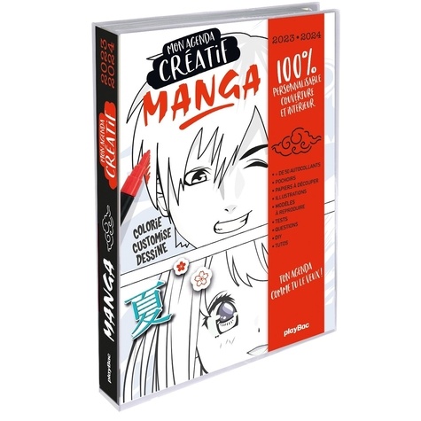 Agenda Manga 2020 [hebdomadaire] [6x9] : Agenda Anime Manga Calendrier  Organisateur pour la productivité et l'emploi du temps, garcon yeux rouges  (Paperback) 