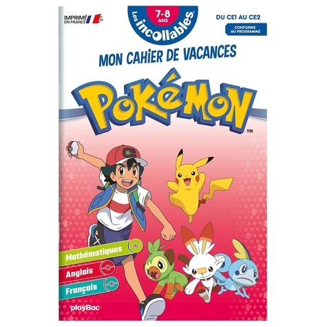 Mon cahier de vacances Pokémon du CE1 au CE2 de Play Bac - Grand Format -  Livre - Decitre