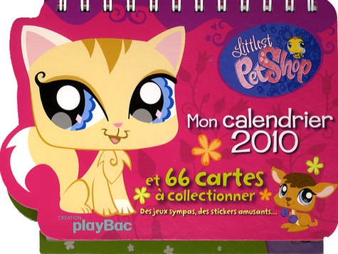  Play Bac - Mon calendrier 2010 Littlest PetShop - 66 cartes à collectionner.