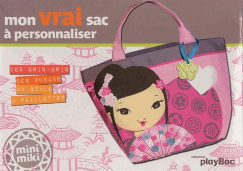  Play Bac - Mon vrai sac à personnaliser - Des gris-gris, des rubans, un stylo à pailetes.