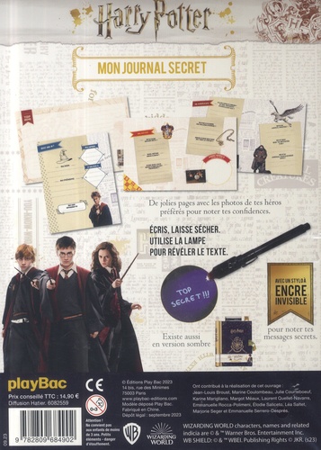 Achetez votre Journal intime Harry Potter - 20.99 € - Commandez en