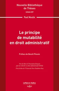 Le principe de mutabilité en droit administratif