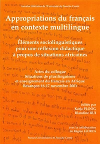 Appropriation du français en contexte multilingue