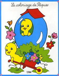 Le coloriage de Pâques Bleu