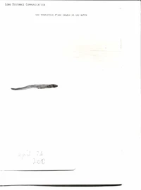 Une traduction d'une langue en une autre