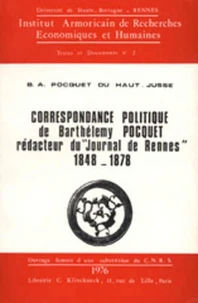 Correspondance politique de Barthélemy Pocquet