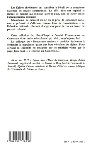 Les églises chrétiennes face à la montée du nationalisme camerounais