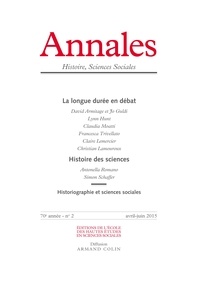  Armand Colin - Annales Histoire, Sciences Sociales N° 70 2/2015 : .
