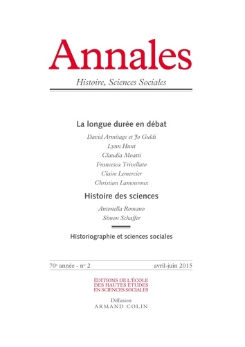  Armand Colin - Annales Histoire, Sciences Sociales N° 70 2/2015 : .