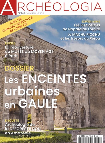  Archéologia - Archéologia N° 609, mai 2022 : Les enceintes urbaines en Gaule.