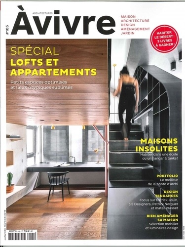  Architectures à vivre - Architectures à vivre N° 105, janvier-février 2019 : Spécial lofts et appartements.