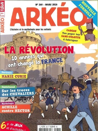  Collectif - Arkéo junior N° 260, Mars 2018 : La Révolution française.