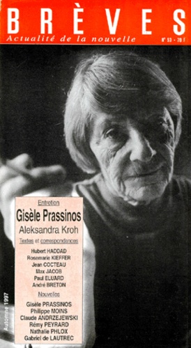 Aleksandra Kroh et Hubert Haddad - Brèves N° 53, automne 1990 : Gisèle Prassinos.