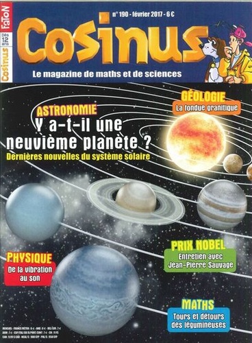 Olivier Fabre - Cosinus N° 190, février 2017 : Y a-t-il une neuvième planète ?.