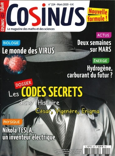 Olivier Fabre - Cosinus N° 224, mars 2020 : Les codes secrets.