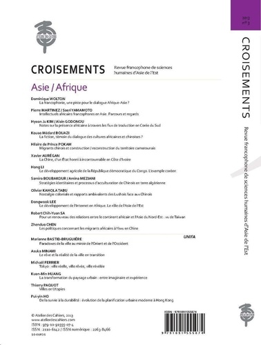 Croisements N° 3/2013 Asie/Afrique