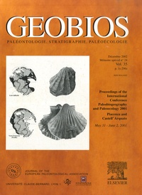 Paola Monegatti - Géobios Mémoire spéciale n°2 : International Conference Paleobiogeography and Paleocology 2001.