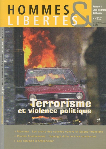 Michel Tubiana - Hommes & Libertés N° 117, Janvier-mars : Terrorisme et violence politique.