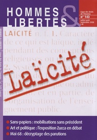 Pierre Tartakowsky - Hommes & Libertés N° 143, Juillet-août : Laïcité.