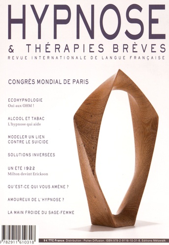 Thierry Servillat - Hypnose & thérapies brèves N° 38, Août-septembre-octobre 2015 : Congrès mondial de Paris.