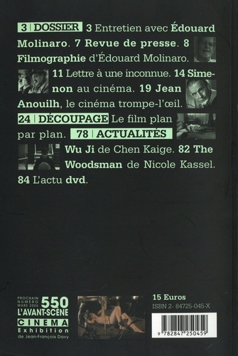 L'Avant-Scène Cinéma N° 549, Février 2006 La Mort de Belle, un film d'Edouard Molinaro