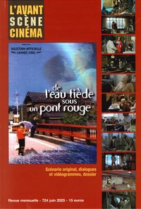 De l'eau tiède sous un pont rouge