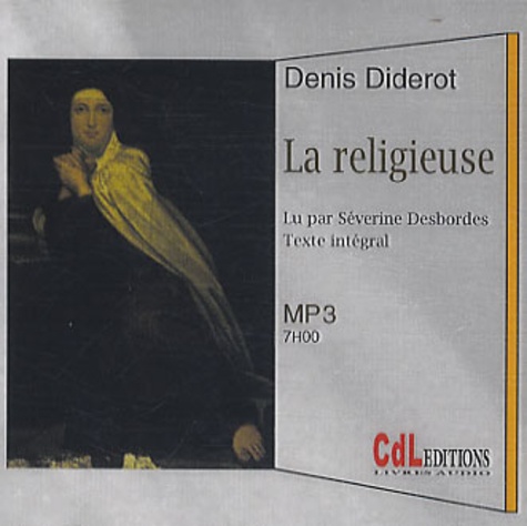 La religieuse  avec 1 CD audio MP3