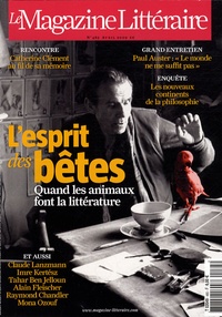 Pierre-Marc de Biasi - Le Magazine Littéraire N° 485, Avril 2009 : L'esprit des bêtes - Quand les animaux font la littérature.
