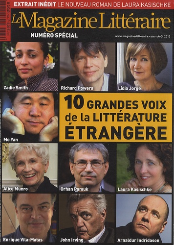 Laurent Nunez - Le Magazine Littéraire N° 534, août 2013 : 10 grandes voix de la littérature étrangère.
