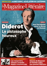 Patrice Bollon - Le Magazine Littéraire N° 537, novembre 2013 : Diderot - Le philosophe heureux.