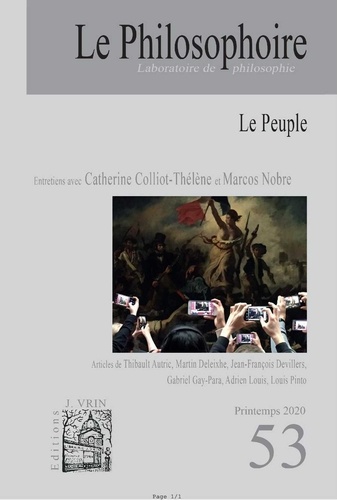  Philosophoire (Le) - Le Philosophoire N° 53, printemps 2020 : Le Peuple.