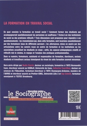 Le sociographe Hors-série N° 11 La formation en travail social. Expériences, espaces et processus pédagogiques