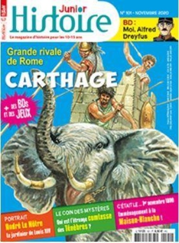  Faton - Les hors-séries d'Histoire Junior N° 101, novembre 2020 : Grandeurs de Carthage.