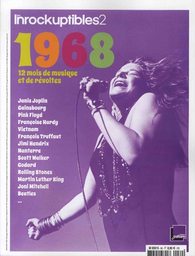 Anne-Claire Norot - Les Inrockuptibles 2 N° 80, mars 2018 : 1968 - 12 mois de musique et de révoltes.