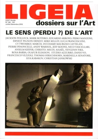Le sens (perdu ?) de l'art