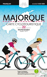  Triangle Postals - Majorque, carte cyclotouristique - 22 routes en vélo. 1/130 000.
