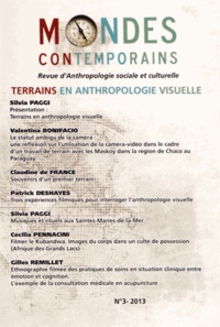 Jean-Yves Boursier - Mondes contemporains N° 3, 2e semestre 2013 : Terrains en anthropologie visuelle.