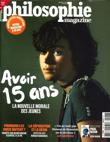 Martin Legros et Michel Eltchaninoff - Philosophie Magazine N° 148, avril 2021 : Avoir 15 ans - La nouvelle morale des jeunes.