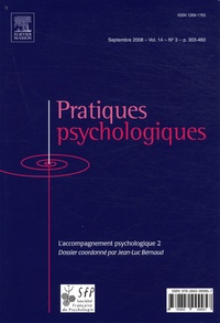 Jean-Luc Bernaud - Pratiques psychologiques Volume 14 N° 3, Sept : L'accompagnement psychologique - 2e partie.