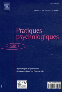 Thomas Saïas - Pratiques psychologiques Volume 17 n° 2 : .