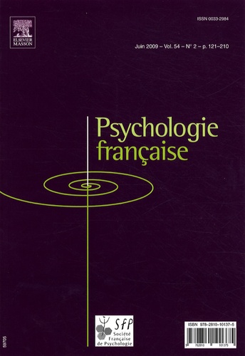 Guy Denhière - Psychologie française Volume 54 N° 2, Juin : .