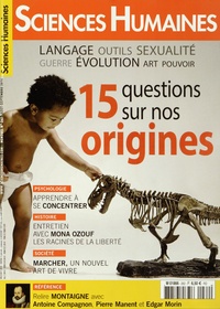 Héloïse Lhérété - Sciences Humaines N° 262, août-septembre 2014 : 15 questions sur nos origines.