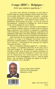 Polydor-Edgar M.M. Kabeya - Palabres N° 11 : Congo (RDC) - Belgique - Enfin des relations égalitaires ?.