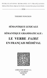 Sémantique lexicale et sémantique grammaticale : le verbe faire en français médiéval