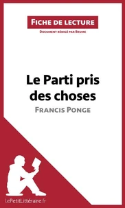 Le parti pris des choses