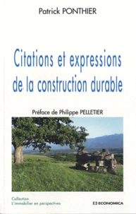 Citations et expressions de la construction durable