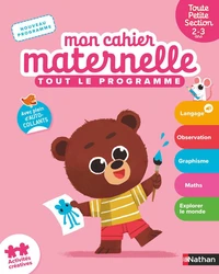 Mon cahier maternelle Toute Petite Section